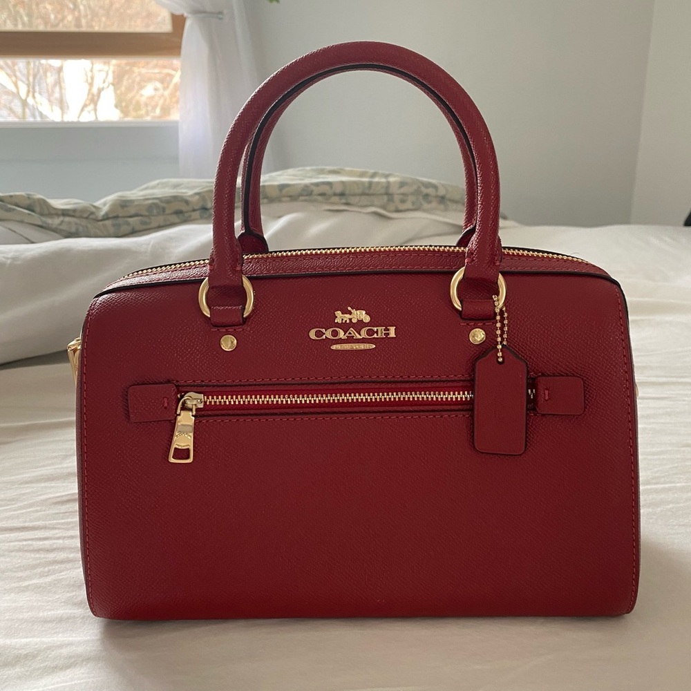 NWT Coach purse, beautiful red color!